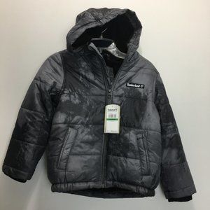 NEW Timberland Boys Hooded Winter Jacket  L 6 Water Resistant